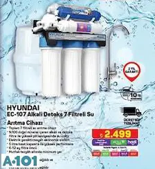 HYUNDAİ EC-107 ALKALİ DETOKS 7 FİLTRELİ SU ARITMA CİHAZI HYUNDAİ EC-107 ALKALİ DETOKS 7 FİLTRELİ SU ARITMA CİHAZI